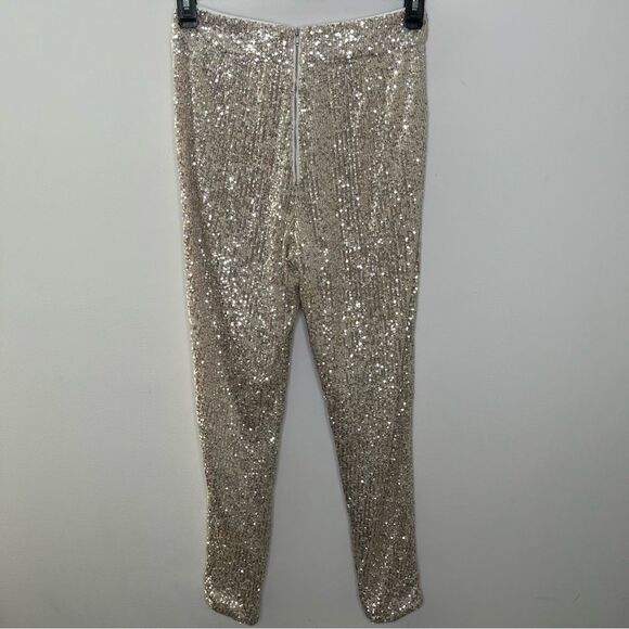 Majorelle Belted Sequin Pants S - Picture 5 of 6